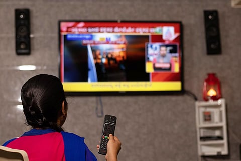 Television news channel representative image