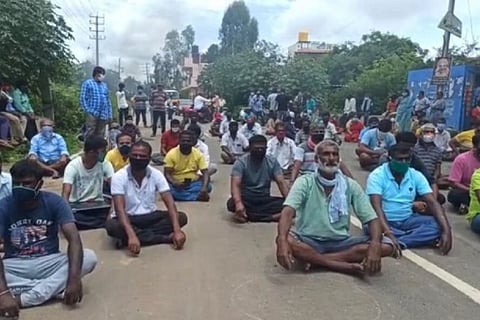 Residents of Bengaluru’s Electronic City protest as waste plant allegedly releases leachate