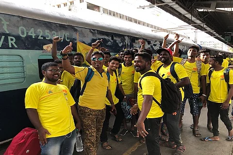 All aboard the Whistle Podu Express: Train full of CSK fans set off to Pune