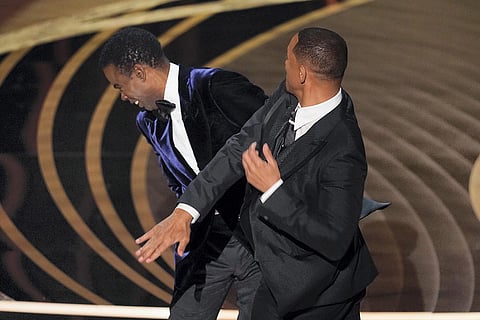 Will Smith slapping Chris Rock at Oscars 2022