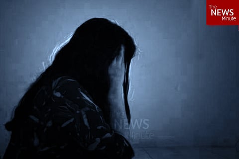 Representaional image of a woman in distress