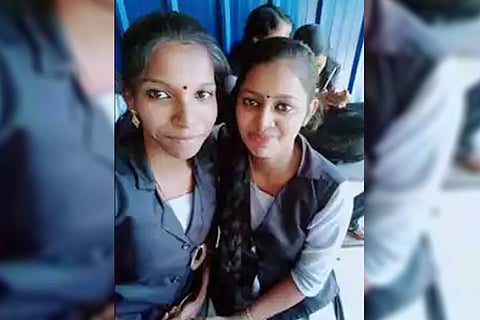 Deceased students Amritha and Arya