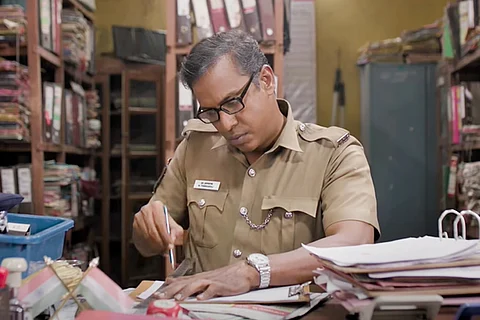 Samuthrakani in Writer Tamil film screengrab