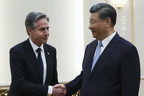 Xi Jinping met US Secretary of State Antony Blinken