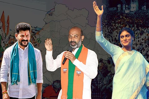 Revanth Reddy, Bandi Sanjay and YS Sharmila