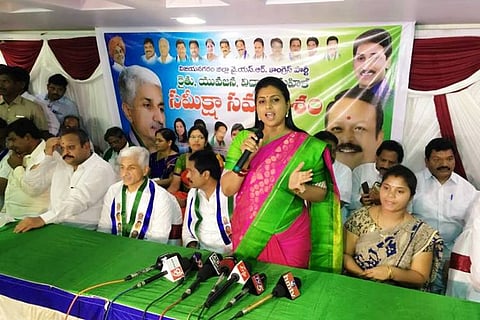Andhra CM Naidu behaves like Trump with women, says YSRCP MLA Roja