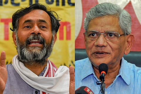 Yogendra Yadav and Sitaram Yechury