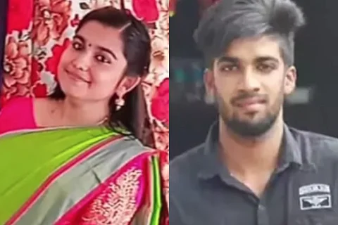 Greeshma and Sharon Raj