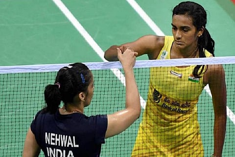 Saina Nehwal wins women's singles title in game against PV Sindhu at CWG