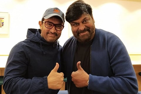Aamir Khan and Chiranjeevi meet at Japan airport