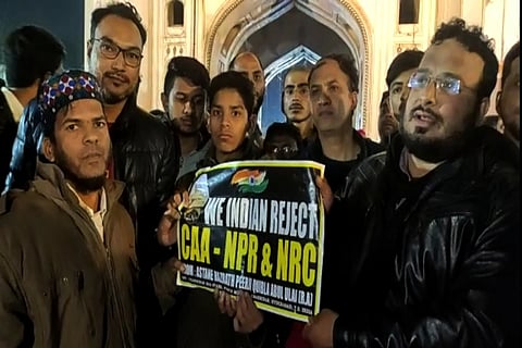 Flash protest in Hyderabad against CAA, NRC on New Year’s eve: Six detained