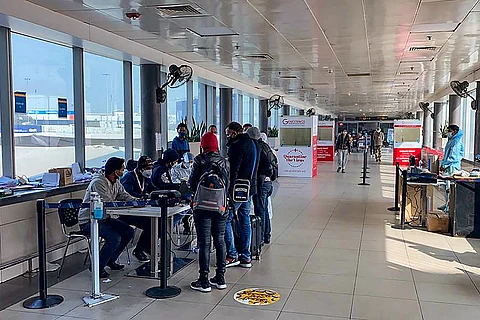 Representative image of passengers in an airport