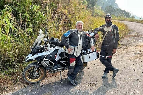 Ajith with rider Sugath Satpathy