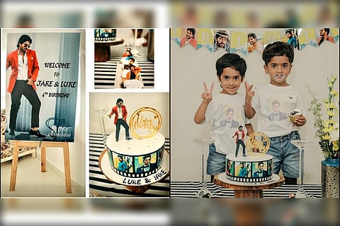 Aju Varghese's sons celebrate their birthday