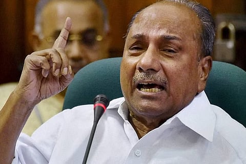 Congress leader AK Antony