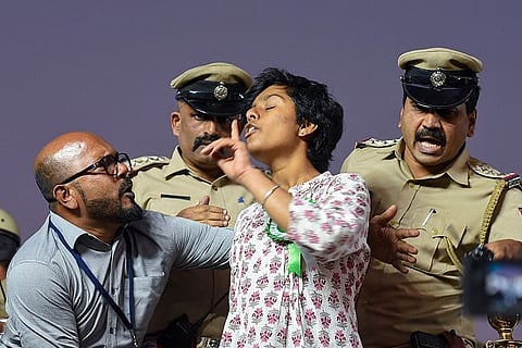 'What she did was wrong': Video of Bengaluru student's father jailed for sedition being heckled