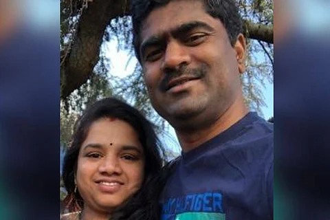 Narayana and Haritha Muddana, who died after falling into the frozen Woods Canyon Lake in Arizona
