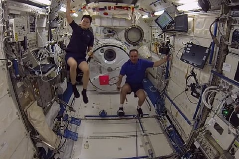 Watch: Astronauts play first-ever zero-gravity badminton match in space