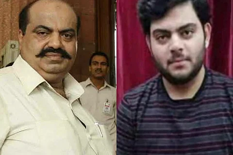 Atiq Ahmed and his son Asad
