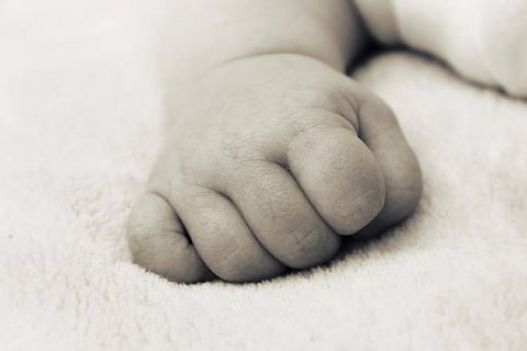 Hand of a baby