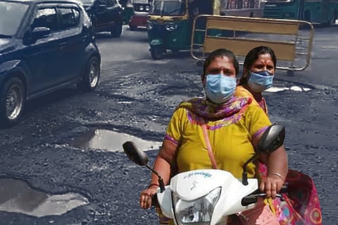 Umadevi, pillion rider who was run over by a KSRTC bus