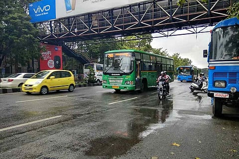 A road in Bengaluru