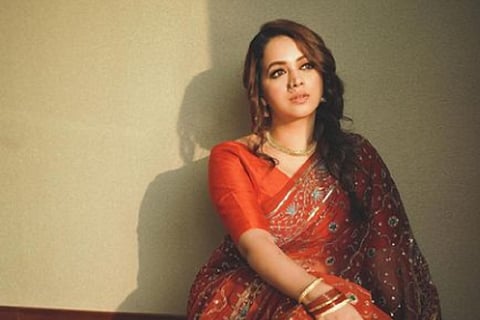 Bhavana in sari