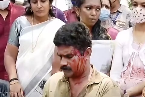 BJP worker attacked