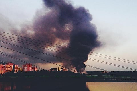 Third major fire in four days breaks out in Kochi near Mangalavanam bird sanctuary