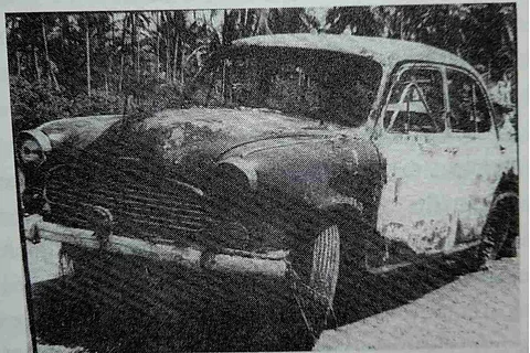Ambassador car used for Chacko's killing