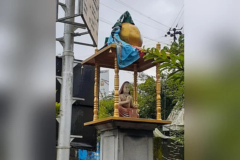 Drunk man mistakenly draped flag on Sringeri Shankaracharya statue: Cops