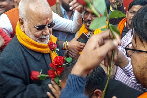 Granted bail, rape accused Chinmayanand greeted with flowers outside jail