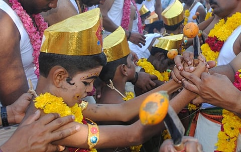 HC ban defied? ‘Chooral muriyal’ ritual with young boys performed at Kerala temple