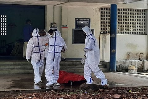 Cremation COVID patient