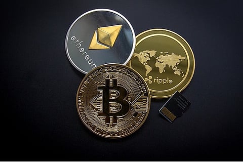 Bitcoin, Ethereum and Ripple cryptocurrencies