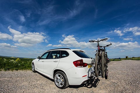 cycle mounted on car