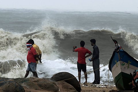 Representative image of waves caused by cyclone