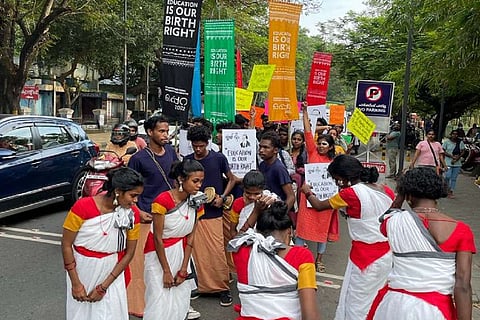 Dalit students protest in Ernakulam