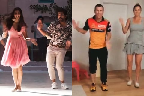 Watch: Australian cricketer David Warner, wife Candice nail 'Butta Bomma' dance