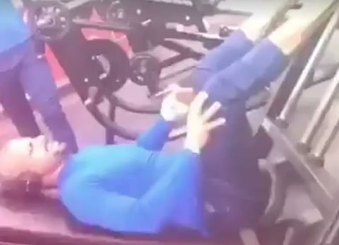 Watch: Despite injury, Shikhar Dhawan sweats it out in the gym