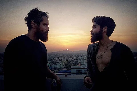 Watch: Actors Vikram and Dhruv share funny father-son moments at ‘Adithya Varma’ presser