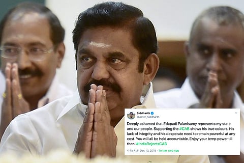 AIADMK slammed for supporting Citizenship (Amendment) Bill that also excludes Sri Lankan Tamils