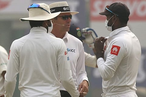 India-Sri Lanka test match halted as Delhi air quality distresses players