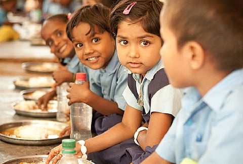 Representative image of children eating