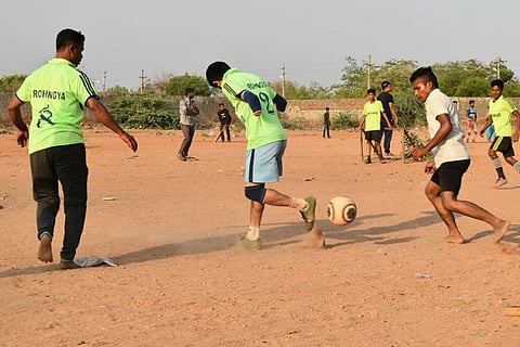 A field of their own: How football is helping Rohingya refugees find their place in India