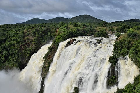 Gaganachukki falls at its impressive best