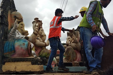 Ahead of Ganesh Chaturti, Bengaluru civic body seizes 179 idols made of plaster of Paris