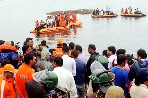 Boat with 61 onboard capsizes in Godavari River: At least 11 dead, several missing