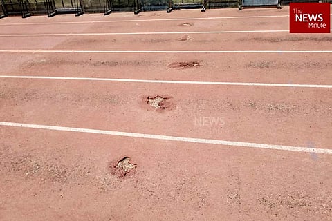 With no maintenance, potholes develop on Bengaluru Kanteerava Stadium athletic track