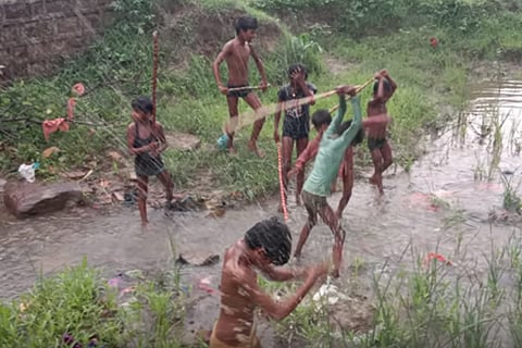 Why young boys beating up cloth dolls is a problematic age-old ritual in Uttar Pradesh